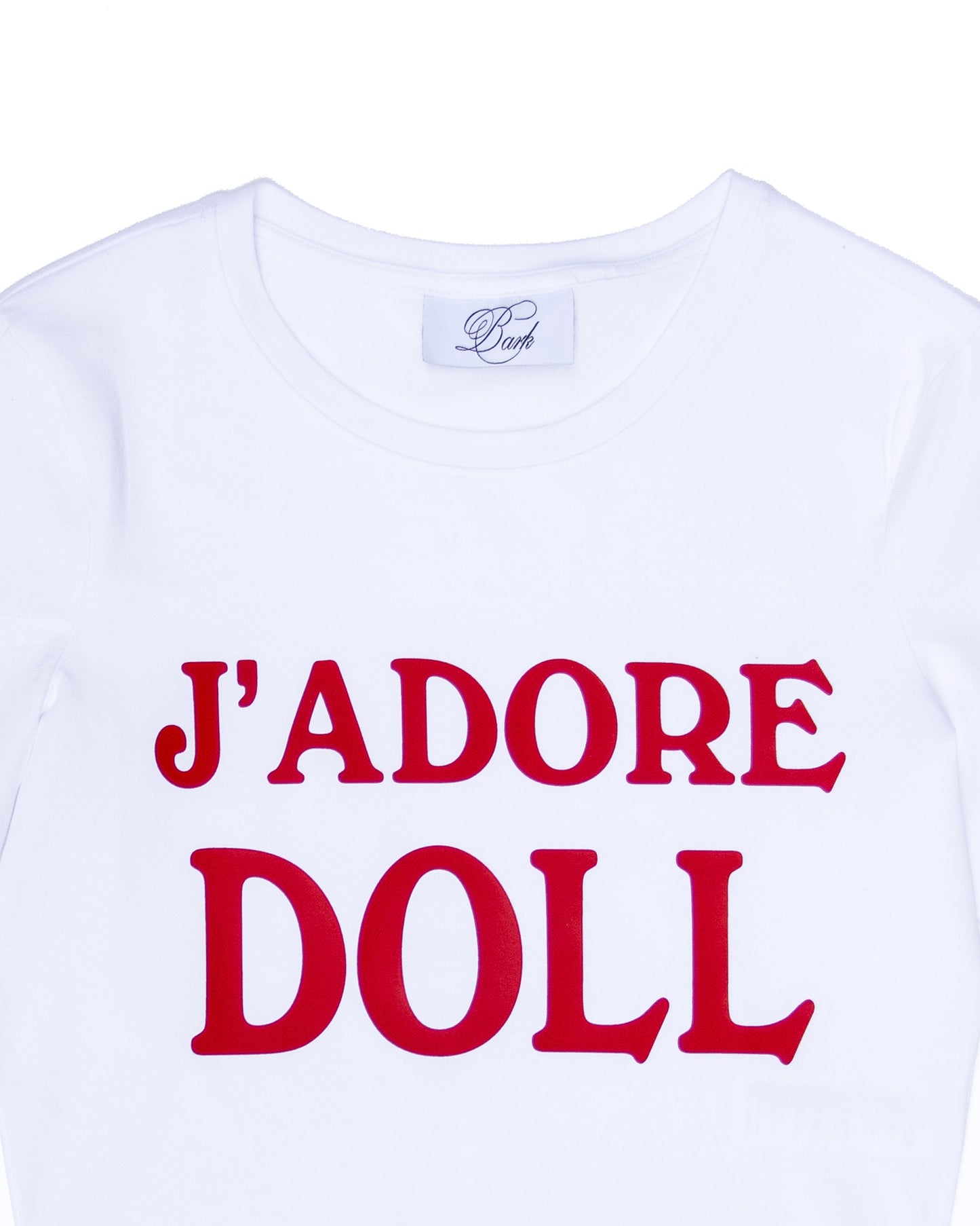 RED FOR LOVE DOLL CROPPED T-SHIRT