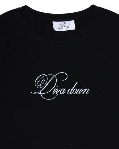 DIVA DOWN CROPPED T-SHIRT