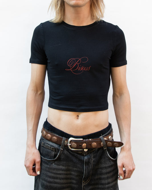 BISOUS CROPPED T-SHIRT