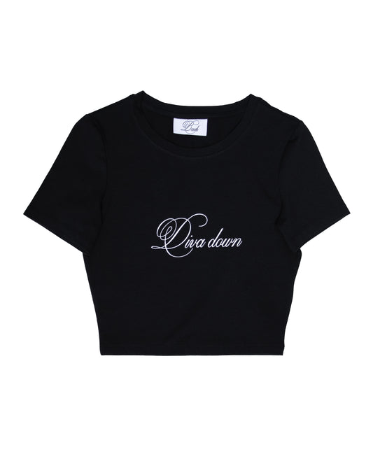 DIVA DOWN CROPPED T-SHIRT
