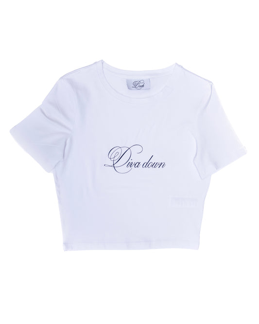DIVA DOWN CROPPED T-SHIRT