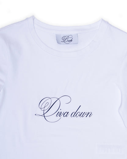 DIVA DOWN CROPPED T-SHIRT